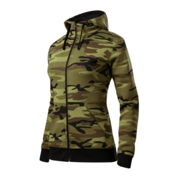 Malfini Adler Bluza damska Camo Zipper C20 pod Haft lub Nadruk z Logo Firmy