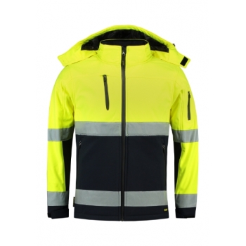 Malfini Adler Softshell kurtka unisex Bi-color EN ISO 20471 Softshell T52 pod Haft lub Nadruk z Logo Firmy